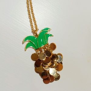 Pineapple charm necklace